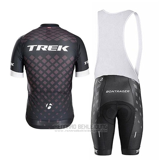 2017 Fahrradbekleidung Trek Bontrager Grau Trikot Kurzarm und Tragerhose